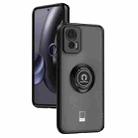 For Motorola Edge 30 Neo Q Shadow 1 Series TPU + PC Phone Case with Ring(Black+Black) - 1