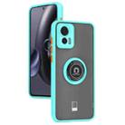 For Motorola Edge 30 Neo Q Shadow 1 Series TPU + PC Phone Case with Ring(Sky Blue) - 1