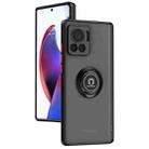 For Motorola Edge 30 Ultra Q Shadow 1 Series TPU + PC Phone Case with Ring(Black+Red) - 1