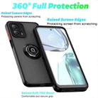 For Motorola Moto G 5G 2023 Q Shadow 1 Series TPU + PC Phone Case with Ring(Black+Black) - 2