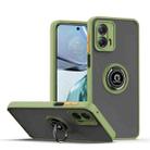 For Motorola Moto G 5G 2023 Q Shadow 1 Series TPU + PC Phone Case with Ring(Army Green) - 1