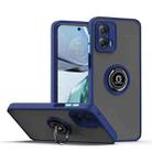 For Motorola Moto G 5G 2023 Q Shadow 1 Series TPU + PC Phone Case with Ring(Royal Blue) - 1