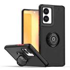 For Motorola Edge 50 Fusion Q Shadow 1 Series TPU + PC Phone Case with Ring(Black+Red) - 1