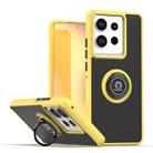 For Motorola Edge 50 Pro Q Shadow 1 Series TPU + PC Phone Case with Ring(Yellow) - 1