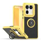 For Motorola Edge 50 Ultra Q Shadow 1 Series TPU + PC Phone Case with Ring(Yellow) - 1