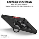 For Motorola Edge 60 / 60 Fusion Q Shadow 1 Series TPU + PC Phone Case with Ring(Black+Red) - 3