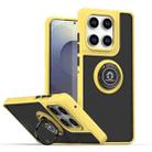 For Motorola Edge 60 / 60 Fusion Q Shadow 1 Series TPU + PC Phone Case with Ring(Yellow) - 1