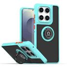 For Motorola Edge 60 / 60 Fusion Q Shadow 1 Series TPU + PC Phone Case with Ring(Sky Blue) - 1