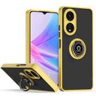 For OPPO A78 5G Q Shadow 1 Series TPU + PC Phone Case with Ring(Yellow) - 1