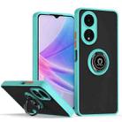 For OPPO A78 5G Q Shadow 1 Series TPU + PC Phone Case with Ring(Sky Blue) - 1