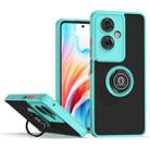 For OPPO A79 5G Q Shadow 1 Series TPU + PC Phone Case with Ring(Sky Blue) - 1