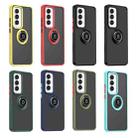 For OPPO Reno12 Pro Global Q Shadow 1 Series TPU + PC Phone Case with Ring(Yellow) - 2