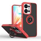 For OPPO Reno13 Global Q Shadow 1 Series TPU + PC Phone Case with Ring(Red) - 1