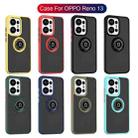 For OPPO Reno13 Global Q Shadow 1 Series TPU + PC Phone Case with Ring(Dark Green) - 2