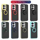 For OPPO Reno13 Pro Global Q Shadow 1 Series TPU + PC Phone Case with Ring(Army Green) - 2