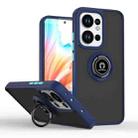 For OPPO Reno13 F Q Shadow 1 Series TPU + PC Phone Case with Ring(Royal Blue) - 1