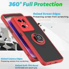 For OPPO Find X5 Q Shadow 1 Series TPU + PC Phone Case with Ring(Army Green) - 2