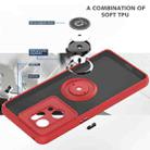 For OPPO Find X5 Q Shadow 1 Series TPU + PC Phone Case with Ring(Dark Green) - 3