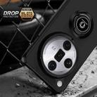 For OPPO Find X7 Ultra Q Shadow 1 Series TPU + PC Phone Case with Ring(Army Green) - 3