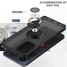 For OPPO Reno7 Z 5G Q Shadow 1 Series TPU + PC Phone Case with Ring(Black+Red) - 3