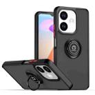 For OPPO A5 Pro 5G Global Q Shadow 1 Series TPU + PC Phone Case with Ring(Black+Red) - 1