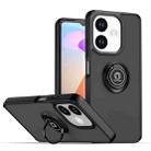 For OPPO A5 Pro 5G Global Q Shadow 1 Series TPU + PC Phone Case with Ring(Black+Black) - 1