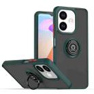 For OPPO A5 Pro 5G Global Q Shadow 1 Series TPU + PC Phone Case with Ring(Dark Green) - 1