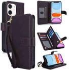 For iPhone 11 Multi-Card Wallet RFID Leather Phone Case(Dark Purple) - 1