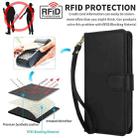 For iPhone 16 Pro Max Multi-Card Wallet RFID Leather Phone Case(Black) - 2