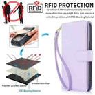 For iPhone 16 Pro Max Multi-Card Wallet RFID Leather Phone Case(Light Purple) - 2