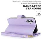 For iPhone 16 Multi-Card Wallet RFID Leather Phone Case(Light Purple) - 3