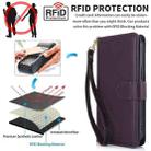 For iPhone 16 Multi-Card Wallet RFID Leather Phone Case(Dark Purple) - 2
