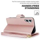 For iPhone 16 Plus Multi-Card Wallet RFID Leather Phone Case(Rose Gold) - 3