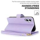 For iPhone 16 Plus Multi-Card Wallet RFID Leather Phone Case(Light Purple) - 3