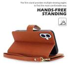 For iPhone 16 Plus Multi-Card Wallet RFID Leather Phone Case(Brown) - 3