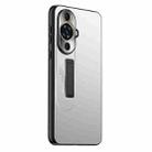 For Huawei nova 12 Lite Frosted Metal Hybrid TPU Holder Phone Case(Silver) - 1