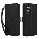 For Samsung Galaxy S24+ 5G Multi-Card Wallet RFID Leather Phone Case(Black) - 1