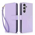 For Samsung Galaxy S24+ 5G Multi-Card Wallet RFID Leather Phone Case(Light Purple) - 1