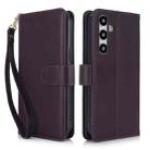 For Samsung Galaxy S24+ 5G Multi-Card Wallet RFID Leather Phone Case(Dark Purple) - 1