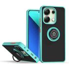 For Xiaomi Redmi Note 13 4G Q Shadow 1 Series TPU + PC Phone Case with Ring(Sky Blue) - 1