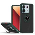 For Xiaomi Redmi Note 13 Pro 5G Q Shadow 1 Series TPU + PC Phone Case with Ring(Dark Green) - 1