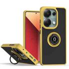 For Xiaomi Redmi Note 13 Pro 4G Q Shadow 1 Series TPU + PC Phone Case with Ring(Yellow) - 1