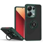 For Xiaomi Redmi Note 13 Pro 4G Q Shadow 1 Series TPU + PC Phone Case with Ring(Dark Green) - 1