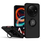 For Xiaomi Redmi A3 Q Shadow 1 Series TPU + PC Phone Case with Ring(Black+Red) - 1