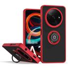 For Xiaomi Redmi A3 Q Shadow 1 Series TPU + PC Phone Case with Ring(Red) - 1
