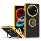 For Xiaomi Redmi A3 Q Shadow 1 Series TPU + PC Phone Case with Ring(Yellow) - 1