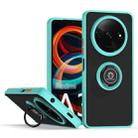 For Xiaomi Redmi A3 Q Shadow 1 Series TPU + PC Phone Case with Ring(Sky Blue) - 1
