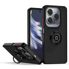 For Infinix Hot 40 / Hot 40 Pro Q Shadow 1 Series TPU + PC Phone Case with Ring(Black+Red) - 1