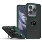 For Infinix Hot 40 / Hot 40 Pro Q Shadow 1 Series TPU + PC Phone Case with Ring(Dark Green) - 1