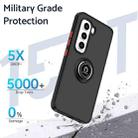 For Infinix Hot 50 Pro 4G Q Shadow 1 Series TPU + PC Phone Case with Ring(Black+Red) - 3